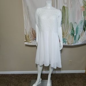 •Loralette• White Lace Dress